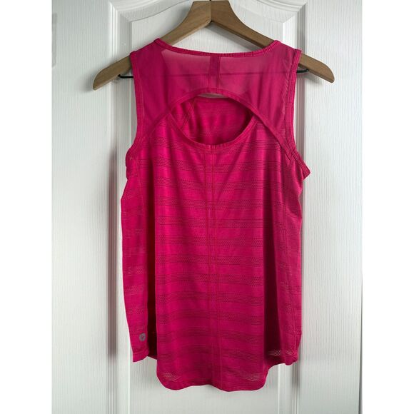 90 Degree by Reflex Women's Dark Pink Stripe Athletic Tank Top Size S Small - Picture 2 of 9